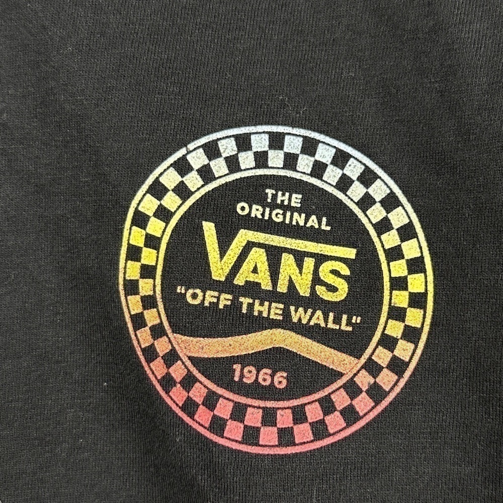 Vans Wind It Cropped Rainbow Graphic Long Sleeve Top Size X-Large Women - Picture 7 of 12